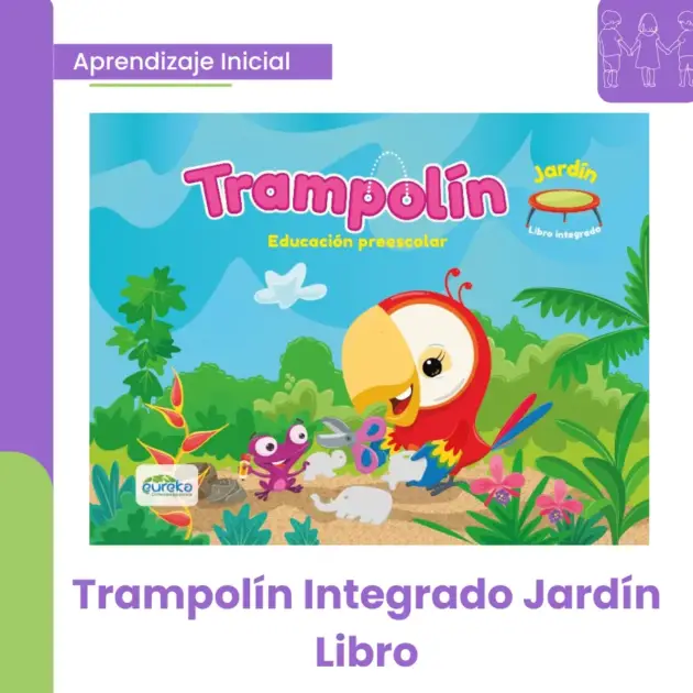 TRAMPOLIN INTEGRADO JARDIN LIBRO