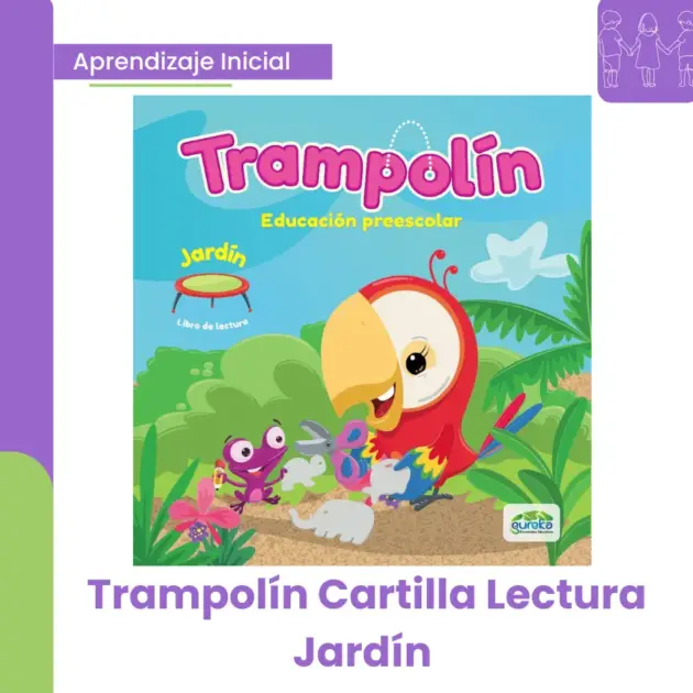 TRAMPOLIN CARTILLA LECTURA JARDIN
